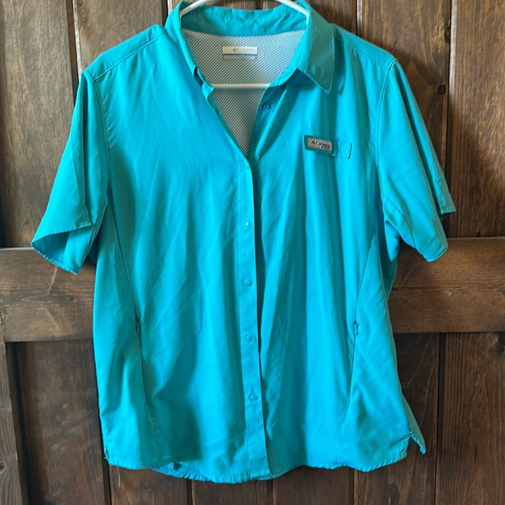 Columbia Women’s Tamiami II Short‑Sleeve Shirt – UPF 40 Sun Protection, Size L